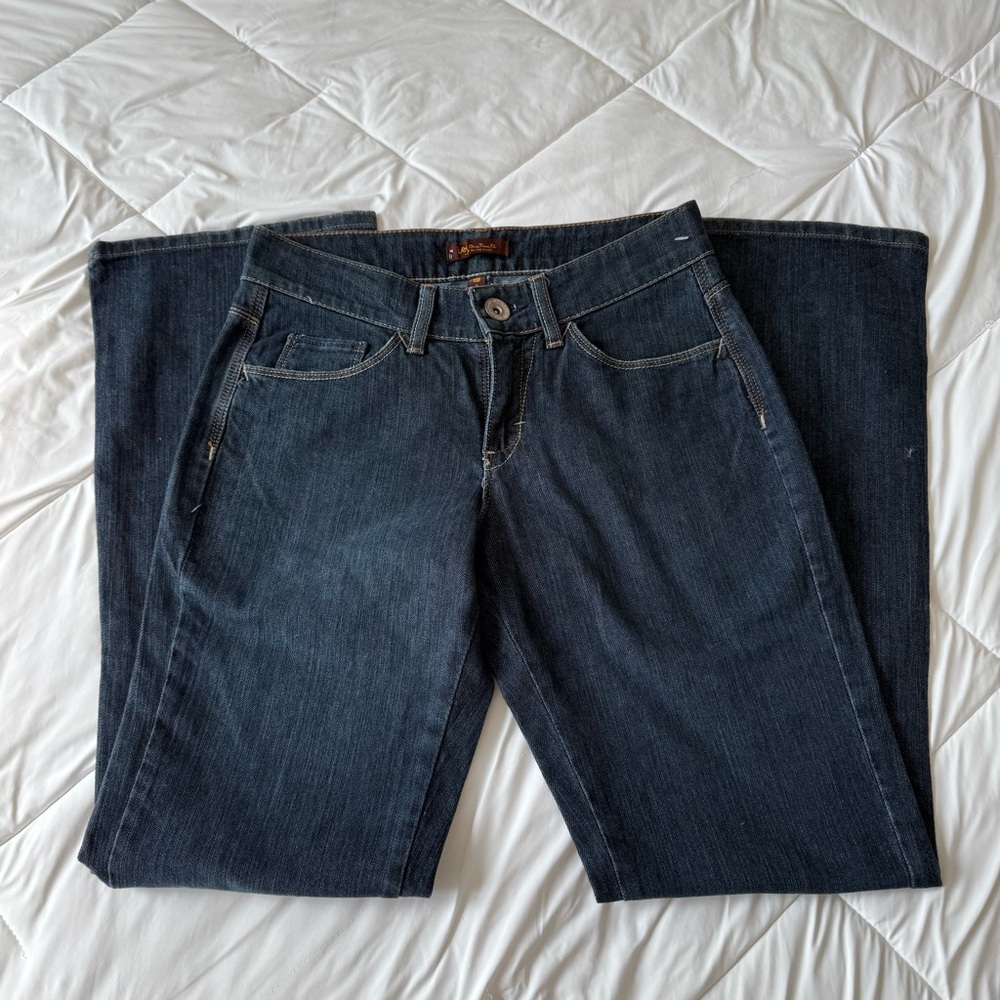 Lee One True Fit Jeans Low Rise Dark Wash Women’s Size 6 – Classic Fit Denim